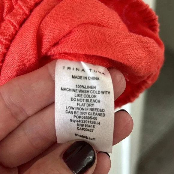 Trina Turk Out of Office Terrace off the shoulder blouse - Picture 6 of 6